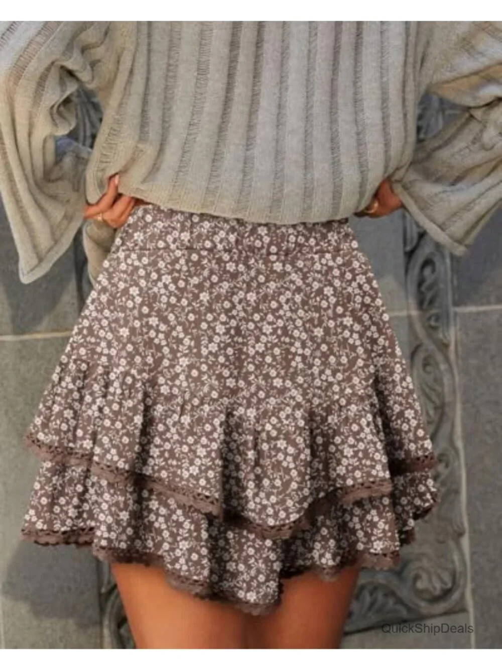 Flowy Ruffle Skort Shorts for Women High Waisted Tennis Skort Summer